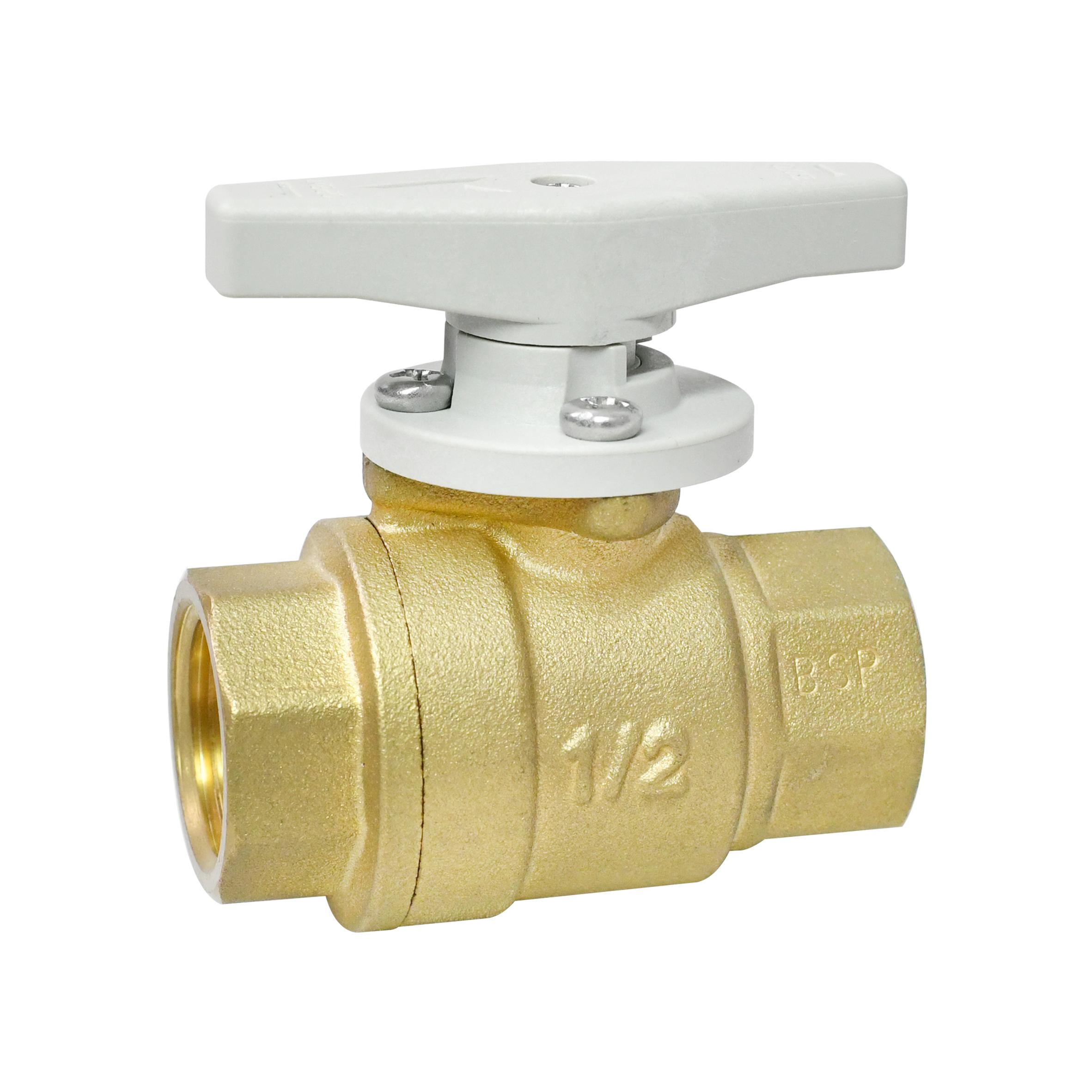  TONHEFLOW - 口径1/2” ， NPT/BSP螺纹可选，两通黄铜手动球阀